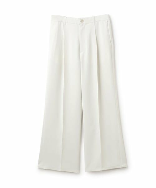 GLAZOS / グラソス その他パンツ | 【大人向けサイズあり】トロトロ・タックロングパンツ（アイボリー）