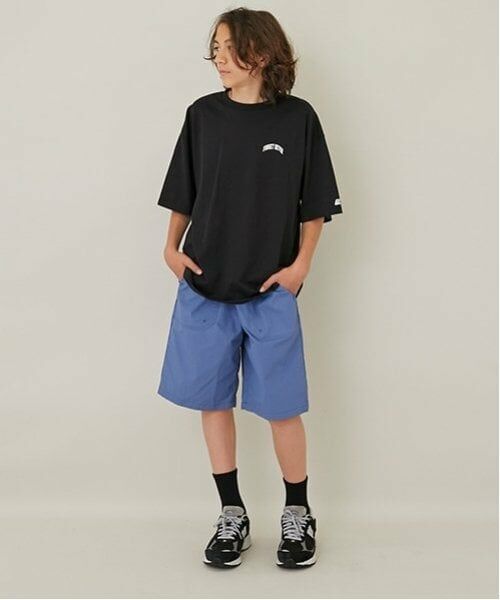 GLAZOS / グラソス ショート・ハーフ・半端丈パンツ | 【大人向けサイズあり】【撥水】ナイロンワッシャーベイカーハーフパンツ | 詳細17