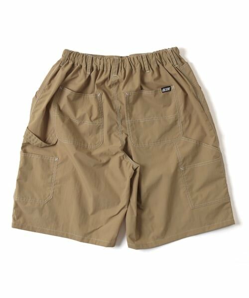 GLAZOS / グラソス ショート・ハーフ・半端丈パンツ | 【大人向けサイズあり】【撥水】ナイロンワッシャーペインターハーフパンツ | 詳細1