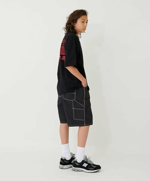 GLAZOS / グラソス ショート・ハーフ・半端丈パンツ | 【大人向けサイズあり】【撥水】ナイロンワッシャーペインターハーフパンツ | 詳細17