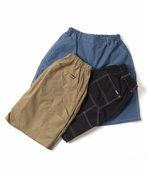 GLAZOS / グラソス ショート・ハーフ・半端丈パンツ | 【大人向けサイズあり】【撥水】ナイロンワッシャーペインターハーフパンツ | 詳細5