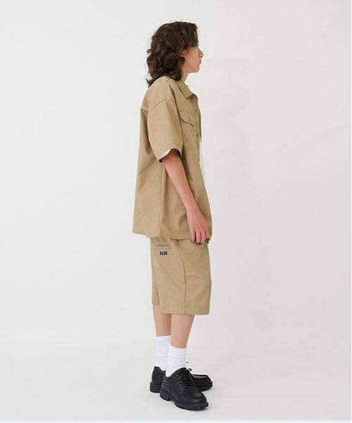 GLAZOS / グラソス ショート・ハーフ・半端丈パンツ | 【大人向けサイズあり】【FORGETNEVER】【セットアップ対応】T/Cツイルワークハーフパンツ_GLSW | 詳細15