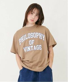 GLAZOS / グラソス Tシャツ | 【大人向けサイズあり】【プチプラ】フロントカレッジロゴ半袖Tシャツ