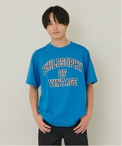 GLAZOS / グラソス Tシャツ | 【大人向けサイズあり】【プチプラ】フロントカレッジロゴ半袖Tシャツ