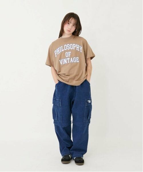 GLAZOS / グラソス Tシャツ | 【大人向けサイズあり】【プチプラ】フロントカレッジロゴ半袖Tシャツ | 詳細12