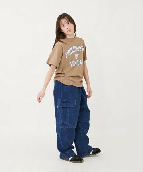 GLAZOS / グラソス Tシャツ | 【大人向けサイズあり】【プチプラ】フロントカレッジロゴ半袖Tシャツ | 詳細13