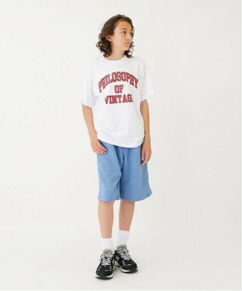 GLAZOS / グラソス Tシャツ | 【大人向けサイズあり】【プチプラ】フロントカレッジロゴ半袖Tシャツ | 詳細14