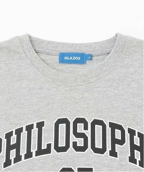 GLAZOS / グラソス Tシャツ | 【大人向けサイズあり】【プチプラ】フロントカレッジロゴ半袖Tシャツ | 詳細2