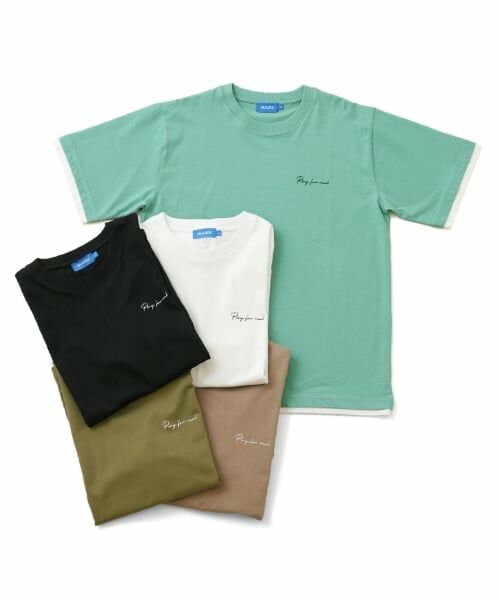 GLAZOS / グラソス Tシャツ | 【大人向けサイズあり】ワンポイントロゴ裾レイヤード半袖Tシャツ | 詳細12