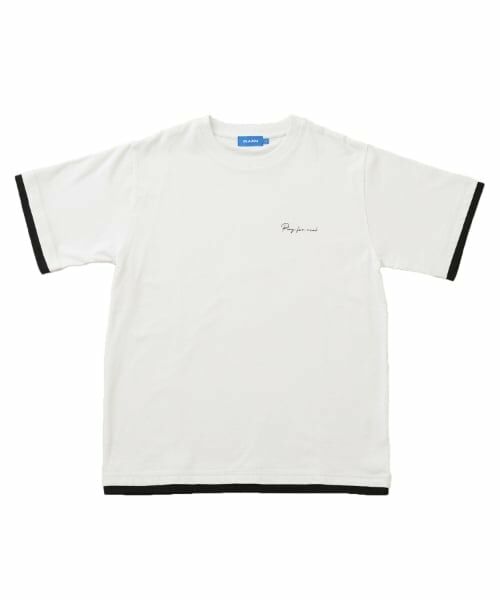GLAZOS / グラソス Tシャツ | 【大人向けサイズあり】ワンポイントロゴ裾レイヤード半袖Tシャツ | 詳細15