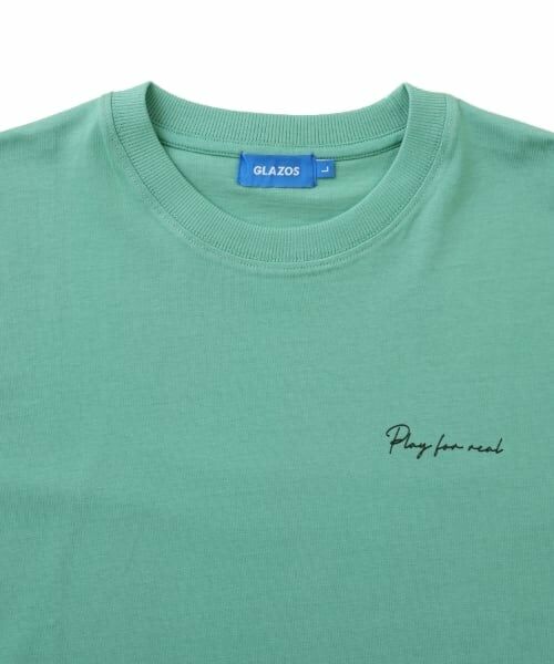 GLAZOS / グラソス Tシャツ | 【大人向けサイズあり】ワンポイントロゴ裾レイヤード半袖Tシャツ | 詳細7
