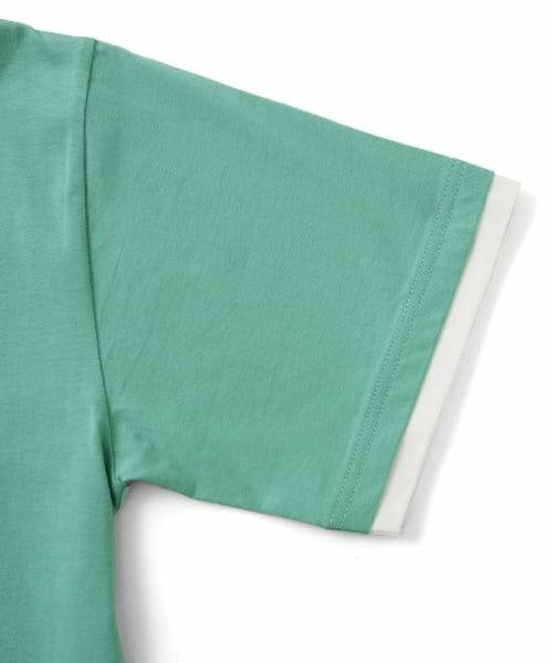 GLAZOS / グラソス Tシャツ | 【大人向けサイズあり】ワンポイントロゴ裾レイヤード半袖Tシャツ | 詳細8