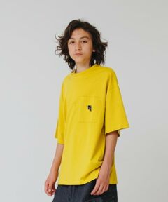 GLAZOS / グラソス Tシャツ | 【大人向けサイズあり】ポケット付きスケーター刺繍ビッグ半袖Tシャツ