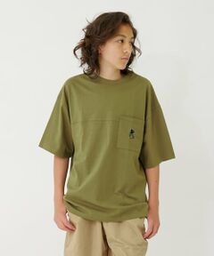 GLAZOS / グラソス Tシャツ | 【大人向けサイズあり】ポケット付きスケーター刺繍ビッグ半袖Tシャツ