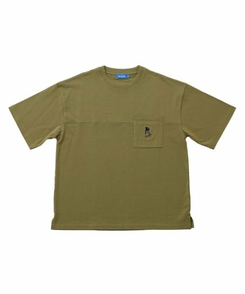 GLAZOS / グラソス Tシャツ | 【大人向けサイズあり】ポケット付きスケーター刺繍ビッグ半袖Tシャツ | 詳細19