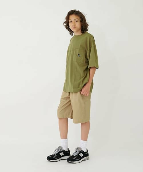GLAZOS / グラソス Tシャツ | 【大人向けサイズあり】ポケット付きスケーター刺繍ビッグ半袖Tシャツ | 詳細23