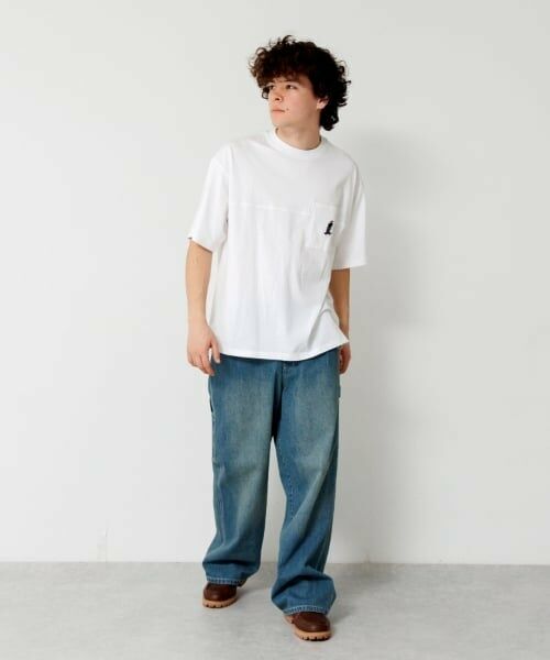 GLAZOS / グラソス Tシャツ | 【大人向けサイズあり】ポケット付きスケーター刺繍ビッグ半袖Tシャツ | 詳細3