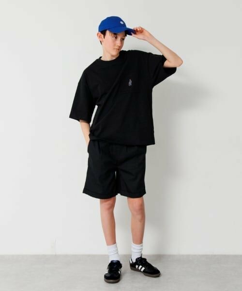 GLAZOS / グラソス Tシャツ | 【大人向けサイズあり】ポケット付きスケーター刺繍ビッグ半袖Tシャツ | 詳細6