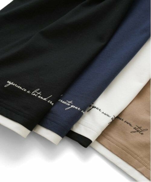 GLAZOS / グラソス Tシャツ | 【大人向けサイズあり】フロントロゴプリント裾レイヤード半袖Tシャツ | 詳細10