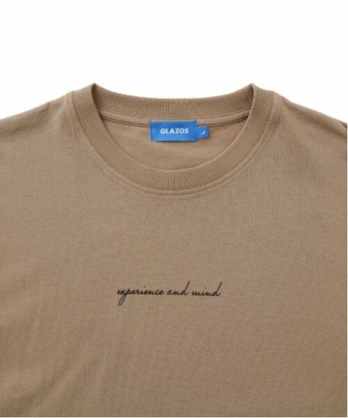 GLAZOS / グラソス Tシャツ | 【大人向けサイズあり】フロントロゴプリント裾レイヤード半袖Tシャツ | 詳細6