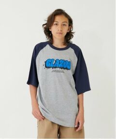GLAZOS / グラソス Tシャツ | 【大人向けサイズあり】グラフィティプリントラグランスリーブビッグ半袖Tシャツ