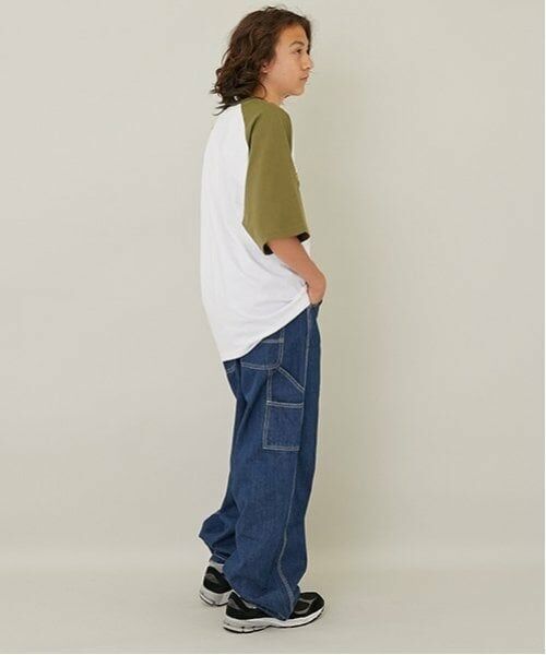 GLAZOS / グラソス Tシャツ | 【大人向けサイズあり】グラフィティプリントラグランスリーブビッグ半袖Tシャツ | 詳細13