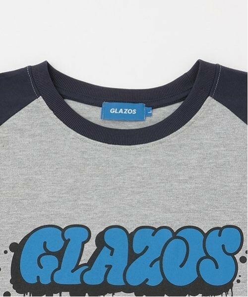 GLAZOS / グラソス Tシャツ | 【大人向けサイズあり】グラフィティプリントラグランスリーブビッグ半袖Tシャツ | 詳細2