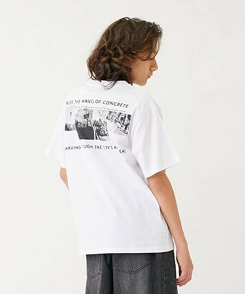 GLAZOS / グラソス Tシャツ | 【大人向けサイズあり】バックフォトプリント半袖Tシャツ（シロ）