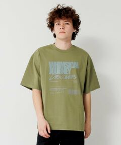 GLAZOS / グラソス Tシャツ | 【大人向けサイズあり】フロントリフレクタープリントビッグ半袖Tシャツ