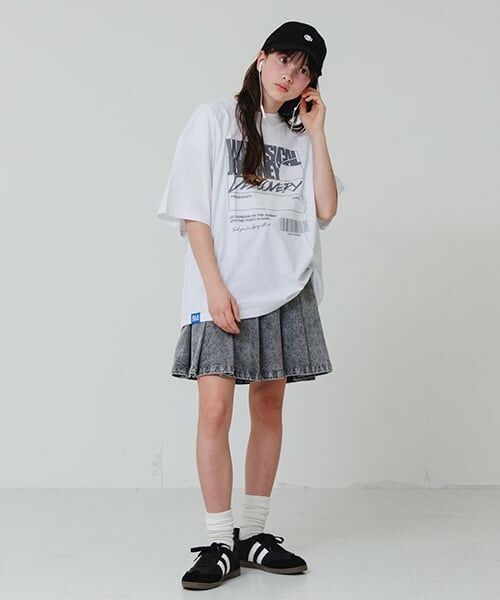 GLAZOS / グラソス Tシャツ | 【大人向けサイズあり】フロントリフレクタープリントビッグ半袖Tシャツ | 詳細16