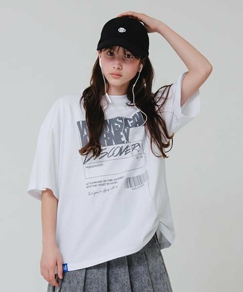 GLAZOS / グラソス Tシャツ | 【大人向けサイズあり】フロントリフレクタープリントビッグ半袖Tシャツ | 詳細19