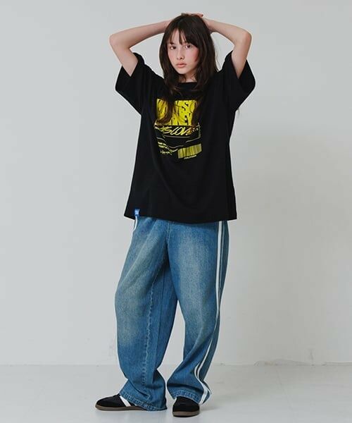 GLAZOS / グラソス Tシャツ | 【大人向けサイズあり】フロントリフレクタープリントビッグ半袖Tシャツ | 詳細21