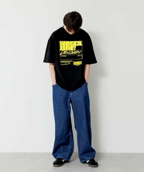 GLAZOS / グラソス Tシャツ | 【大人向けサイズあり】フロントリフレクタープリントビッグ半袖Tシャツ | 詳細4
