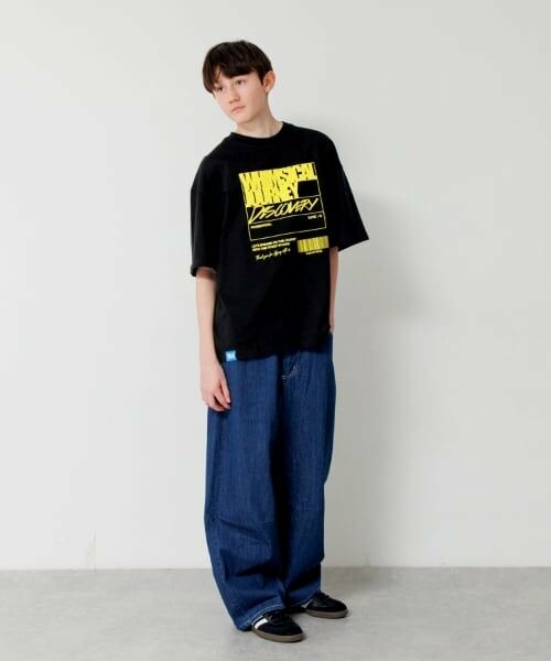 GLAZOS / グラソス Tシャツ | 【大人向けサイズあり】フロントリフレクタープリントビッグ半袖Tシャツ | 詳細5