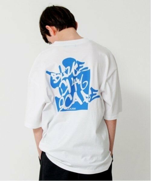 GLAZOS / グラソス Tシャツ | 【大人向けサイズあり】パズルプリントビッグ半袖Tシャツ（シロ）
