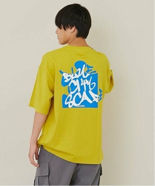 GLAZOS / グラソス Tシャツ | 【大人向けサイズあり】パズルプリントビッグ半袖Tシャツ（キイロ）