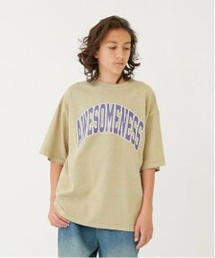 GLAZOS / グラソス Tシャツ | 【大人向けサイズあり】【ヘビーウェイト天竺】ピグメントカレッジロゴTシャツ