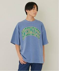 GLAZOS / グラソス Tシャツ | 【大人向けサイズあり】【ヘビーウェイト天竺】ピグメントカレッジロゴTシャツ