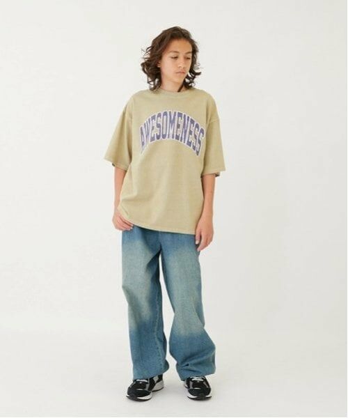 GLAZOS / グラソス Tシャツ | 【大人向けサイズあり】【ヘビーウェイト天竺】ピグメントカレッジロゴTシャツ | 詳細14