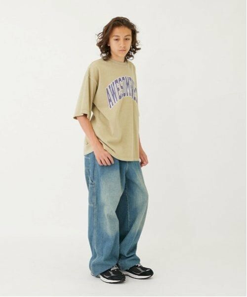 GLAZOS / グラソス Tシャツ | 【大人向けサイズあり】【ヘビーウェイト天竺】ピグメントカレッジロゴTシャツ | 詳細15