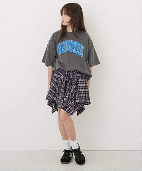 GLAZOS / グラソス Tシャツ | 【大人向けサイズあり】【ヘビーウェイト天竺】ピグメントカレッジロゴTシャツ | 詳細19