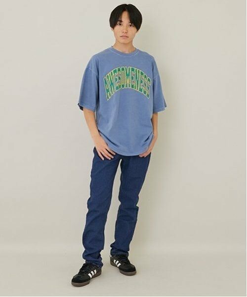 GLAZOS / グラソス Tシャツ | 【大人向けサイズあり】【ヘビーウェイト天竺】ピグメントカレッジロゴTシャツ | 詳細20