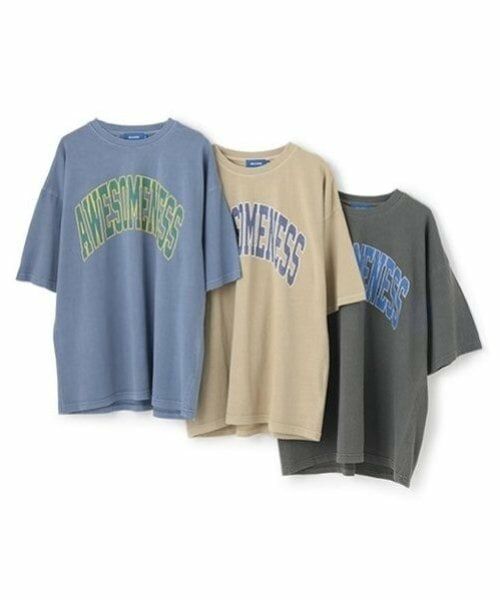 GLAZOS / グラソス Tシャツ | 【大人向けサイズあり】【ヘビーウェイト天竺】ピグメントカレッジロゴTシャツ | 詳細9