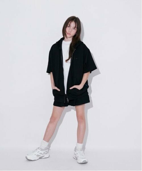 GLAZOS / グラソス パーカー | 【大人向けサイズあり】【接触冷感】エアリークッション・ZIPUP半袖パーカー | 詳細13