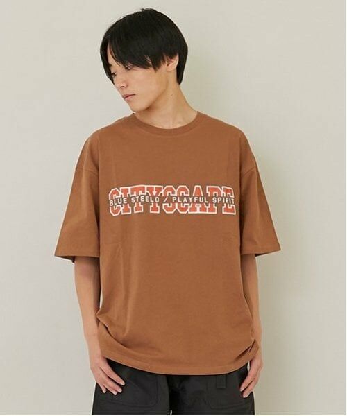 GLAZOS / グラソス Tシャツ | 【大人向けサイズあり】【GLSW.】【接触冷感】ハイクールコットン・オリジナルフロントプリント半袖Tシャツ（茶）