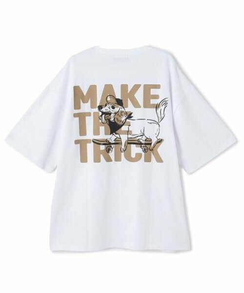 GLAZOS / グラソス Tシャツ | 【大人向けサイズあり】【接触冷感】ハイクールコットン・DOGプリント半袖Tシャツ | 詳細1