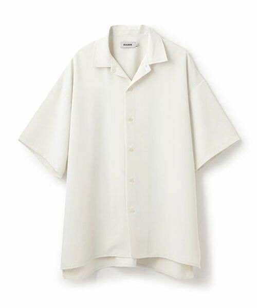 GLAZOS / グラソス シャツ・ブラウス | 【大人向けサイズあり】トロトロ・半袖開衿シャツ（アイボリー）