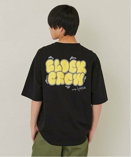 GLAZOS / グラソス Tシャツ | 【大人向けサイズあり】【接触冷感】ハイクールコットン・発泡プリント半袖Tシャツ（黒）