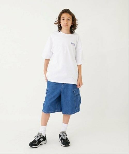 GLAZOS / グラソス Tシャツ | 【大人向けサイズあり】【接触冷感】ハイクールコットン・配色ロゴプリント半袖Tシャツ | 詳細15