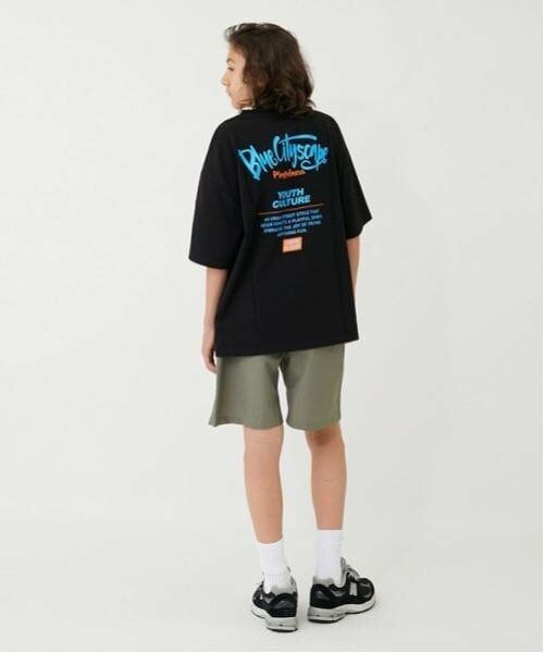GLAZOS / グラソス Tシャツ | 【大人向けサイズあり】【接触冷感】ハイクールコットン・配色ロゴプリント半袖Tシャツ | 詳細18